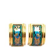 Pre-owned Metal earrings Hermès Vintage , Multicolor , Dames