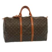 Pre-owned Canvas travel-bags Louis Vuitton Vintage , Brown , Dames