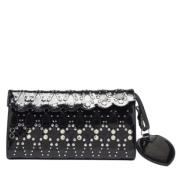 Pre-owned Leather clutches Alaïa Pre-owned , Black , Dames