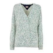 Dames Open Front Cardigan Sweater Tommy Hilfiger , White , Dames