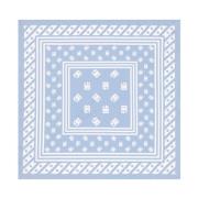 Logo Print Silk Scarf Dolce & Gabbana , Blue , Dames