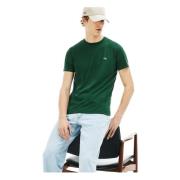 Neck Pima T-shirt Lacoste , Green , Heren