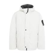 Polyester Jas Gips V0097 Stone Island , White , Heren