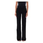 Zwarte Flare Leg High-Waisted Jeans Tom Ford , Black , Dames