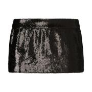 Zwarte Pailletten Rok Dolce & Gabbana , Black , Dames