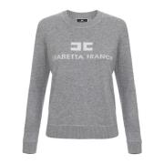 Stijlvolle Sweater Collectie Elisabetta Franchi , Gray , Dames