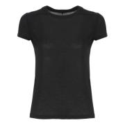 Zwarte Crew Neck T-shirt voor Vrouw Rick Owens , Black , Dames