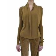 Korte Viscose Wikkel Cardigan Naska Rick Owens , Green , Dames