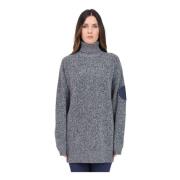 Blauwe coltrui Elisabetta Franchi , Gray , Dames