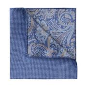 Zijden Dubbele Print Navy Accessoire Profuomo , Blue , Heren