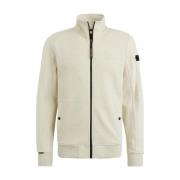 Jacquard Interlock Rits Jas Sweater PME Legend , Beige , Heren