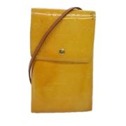 Pre-owned Leather wallets Louis Vuitton Vintage , Yellow , Dames