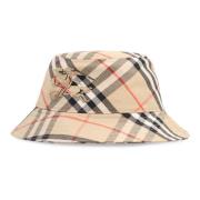 Stijlvolle Bucket Hat met Motief Burberry , Beige , Dames