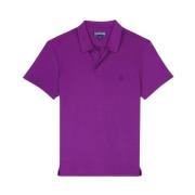 Heren Tencel Polo Shirt Vilebrequin , Purple , Heren