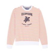 Gestreept katoenen sweatshirt voor heren Vilebrequin , Orange , Heren