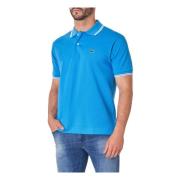 Gestreepte Kraag Polo Shirt Lacoste , Blue , Heren