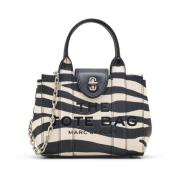 Zebra Mini Tote Tas Marc Jacobs , Black , Dames