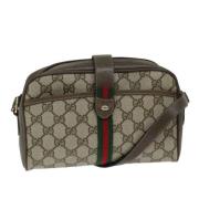 Pre-owned Canvas gucci-bags Gucci Vintage , Beige , Dames