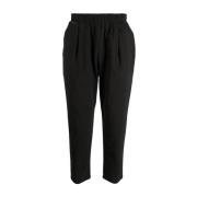 Zwarte cropped tapered broek Family First , Black , Heren