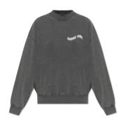 Sweatshirt met Geprint Logo Anine Bing , Gray , Dames