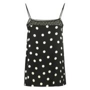 Polka-dot Viscose Top Stella McCartney , Black , Dames