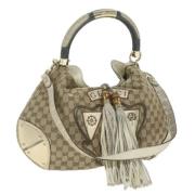 Pre-owned Canvas gucci-bags Gucci Vintage , Beige , Dames