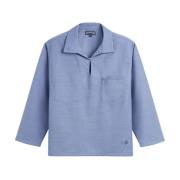 Merino Wool Vareuse Zwemkleding Vilebrequin , Blue , Heren