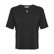 Icon Tee - Zwart/Ivoor Moss Copenhagen , Black , Dames