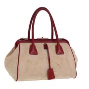 Pre-owned Canvas handbags Prada Vintage , Beige , Dames