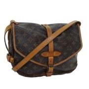 Pre-owned Canvas louis-vuitton-bags Louis Vuitton Vintage , Brown , Da...