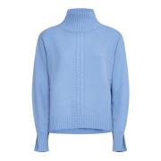 Heldere Blauwe Sweater Collectie Kaos , Blue , Dames