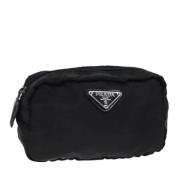 Pre-owned Nylon pouches Prada Vintage , Black , Dames