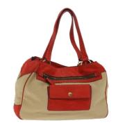 Pre-owned Canvas handbags Prada Vintage , Beige , Dames