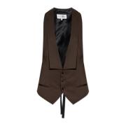 Vest met verlengde snit MM6 Maison Margiela , Brown , Dames