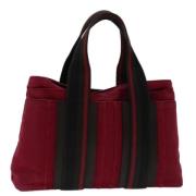 Pre-owned Canvas totes Hermès Vintage , Red , Dames