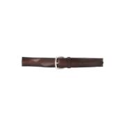 Bruin Bull Soft Leren Riem Orciani , Brown , Heren