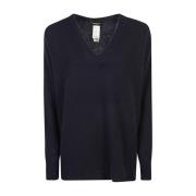 Blauwe Sweatshirt Damesmode Aw24 Fabiana Filippi , Blue , Dames