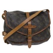 Pre-owned Canvas louis-vuitton-bags Louis Vuitton Vintage , Brown , Da...