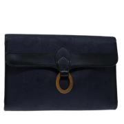 Pre-owned Leather dior-bags Dior Vintage , Blue , Dames