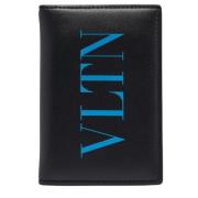 Pre-owned Leather wallets Valentino Vintage , Black , Heren