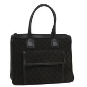 Pre-owned Leather handbags Gucci Vintage , Black , Dames