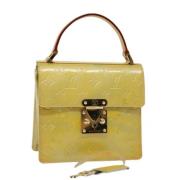 Pre-owned Leather handbags Louis Vuitton Vintage , Yellow , Dames