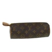 Pre-owned Canvas pouches Louis Vuitton Vintage , Brown , Dames