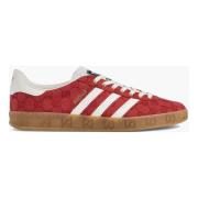 Beperkte oplage Gucci Gazelle Original GG Rood Adidas , Red , Heren