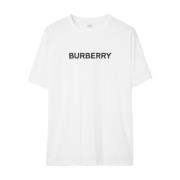 Stijlvol T-shirt A1464 Burberry , White , Heren