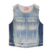 Stijlvolle Top voor Heren Diesel , Blue , Dames