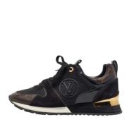 Pre-owned Canvas sneakers Louis Vuitton Vintage , Black , Dames