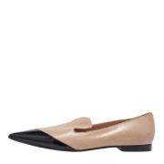 Pre-owned Leather flats Miu Miu Pre-owned , Beige , Dames