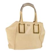 Pre-owned Leather handbags Chloé Pre-owned , Beige , Dames