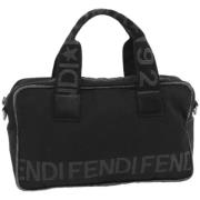 Pre-owned Canvas handbags Fendi Vintage , Black , Dames